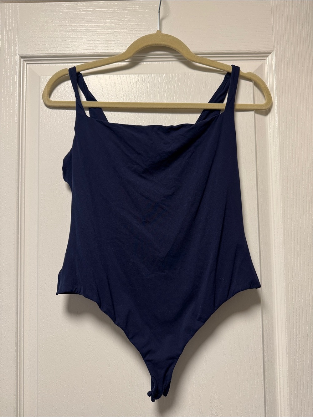 Skims fits everybody square neck bodysuit navy xl